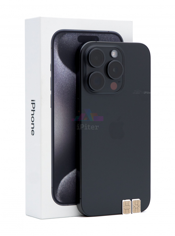 Купить Apple iPhone 15 Pro 256Gb Black Titanium (Чёрный титан