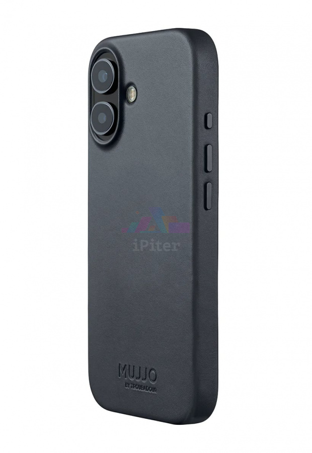 Фото Купить Чехол Mujjo Leather with MagSafe для iPhone 17 (Basalt) по низкой цене в Санкт-Петербурге