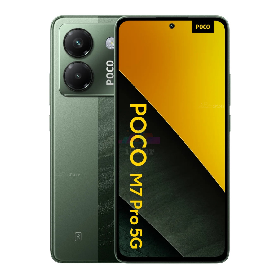 Фото Купить Смартфон Xiaomi Poco M7 Pro 12Gb/256Gb (Green) Nano-Sim + Nano-Sim по низкой цене в Санкт-Петербурге