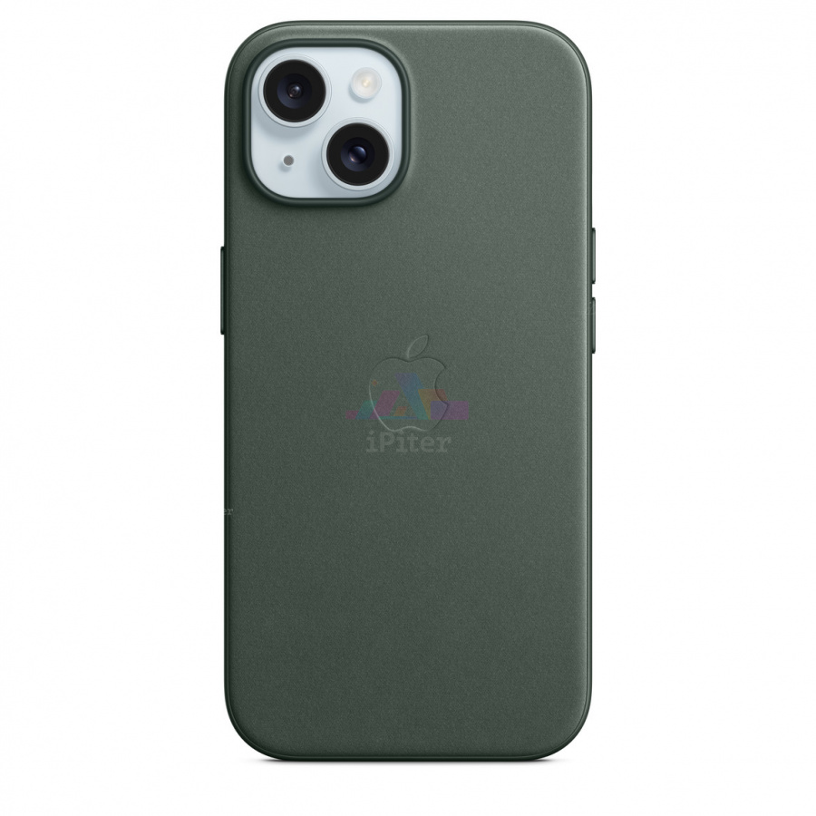 Фото Купить Чехол Apple FineWoven Case with MagSafe для iPhone 15 MT3J3 (Зелёный) по низкой цене в Санкт-Петербурге
