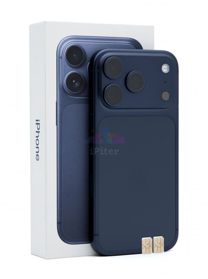 Фото Купить Apple iPhone 17 Pro 1Tb <br> Deep Blue (Тёмно-синий) Nano-Sim + Nano-Sim по низкой цене в Санкт-Петербурге