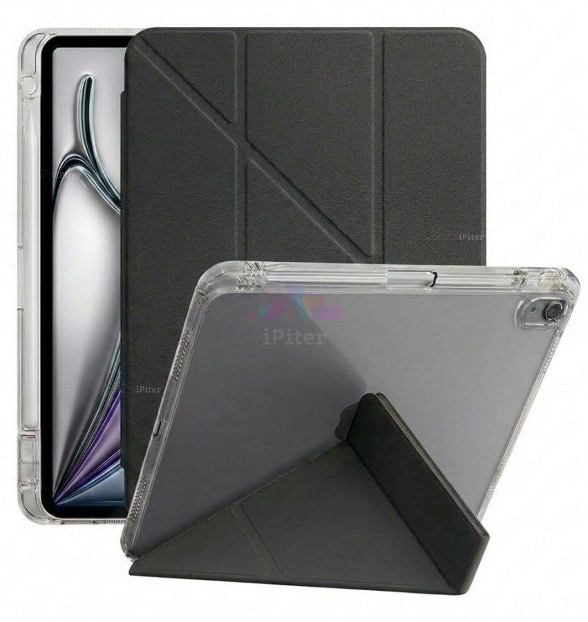 Фото Купить Чехол Selonica Triangle Folio для iPad Air 6/7/8 11'' (Чёрный) по низкой цене в Санкт-Петербурге