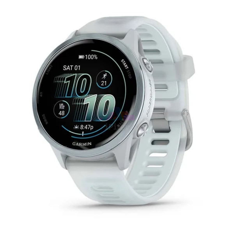 Фото Купить Умные часы Garmin Forerunner 570 42mm, Cloud Blue Aluminium with Cloud Blue Band (010-02970-01) по низкой цене в Санкт-Петербурге