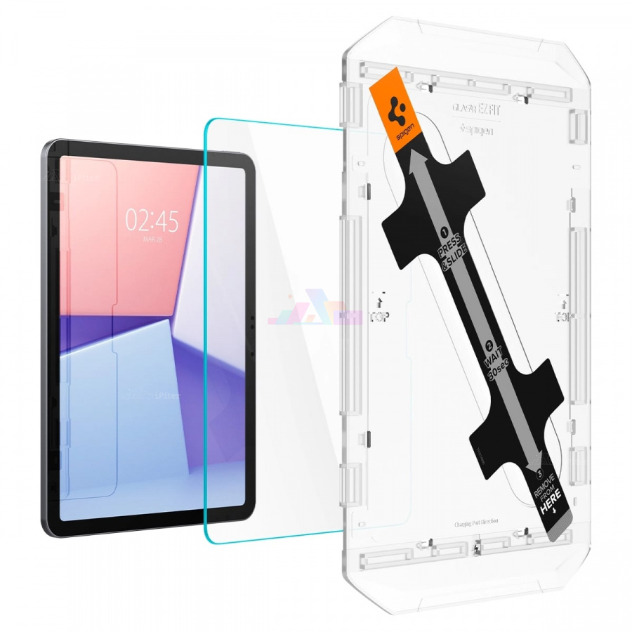 Фото Купить Стекло защитное Spigen Glas tR EZ Fit для iPad Air M2 