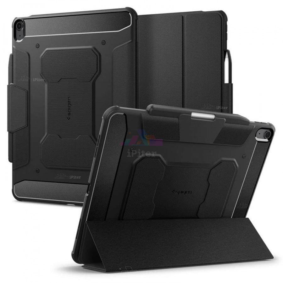 Фото Купить Чехол Spigen Rugged Armor Pro для iPad Air 6/7/8 13'' (Чёрный) по низкой цене в Санкт-Петербурге