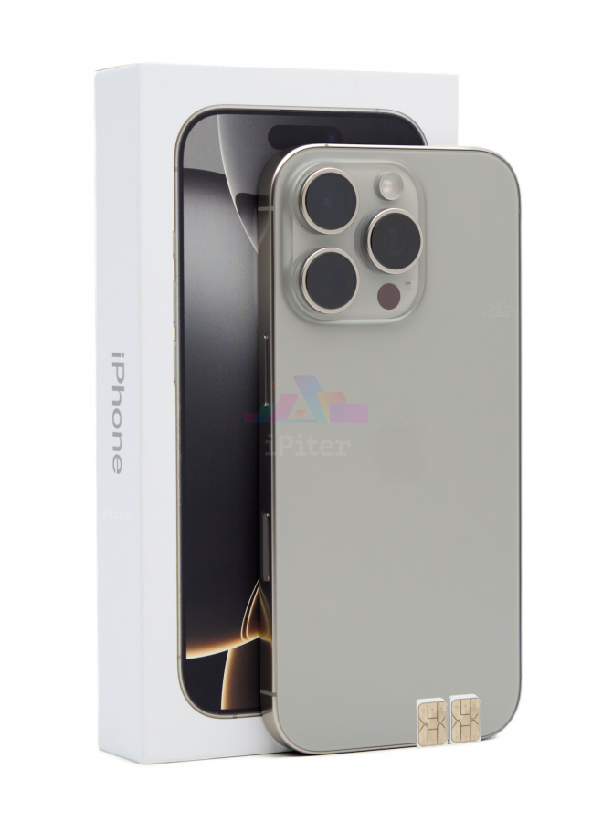 Фото Купить Apple iPhone 16 Pro 1Tb <br> Natural Titanium (Природный титан) Nano-Sim + Nano-Sim по низкой цене в Санкт-Петербурге