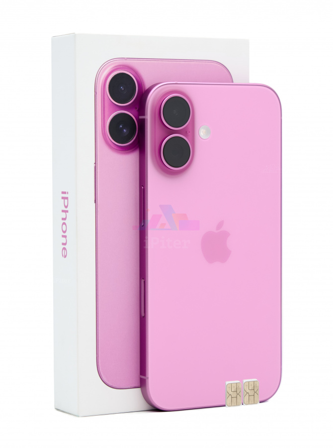 Фото Купить Apple iPhone 16 256Gb <br> Pink (Розовый) Nano-Sim + Nano-Sim по низкой цене в Санкт-Петербурге