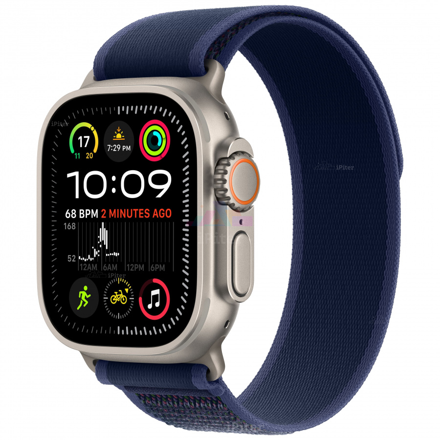 Фото Купить Apple Watch Ultra 2 <br>49 мм «Natural Titanium» Case with Blue Trail Loop M/L по низкой цене в Санкт-Петербурге