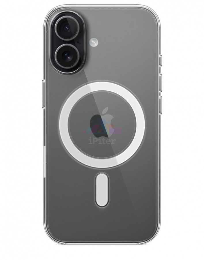 Фото Купить Чехол Apple Clear Case with MagSafe для iPhone 17 (Прозрачный) MGF24 по низкой цене в Санкт-Петербурге