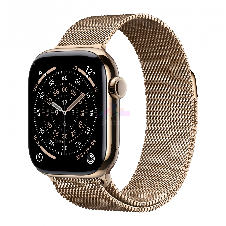 Фото Купить Apple Watch Series 11 <br>42 мм Titanium «Gold» with Milanese Loop с функцией GPS + Cellular по низкой цене в Санкт-Петербурге