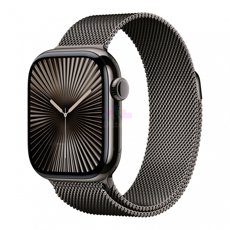 Фото Купить Apple Watch Series 10 <br>42 мм Titanium «Slate» with Milanese Loop с функцией GPS + Cellular по низкой цене в Санкт-Петербурге