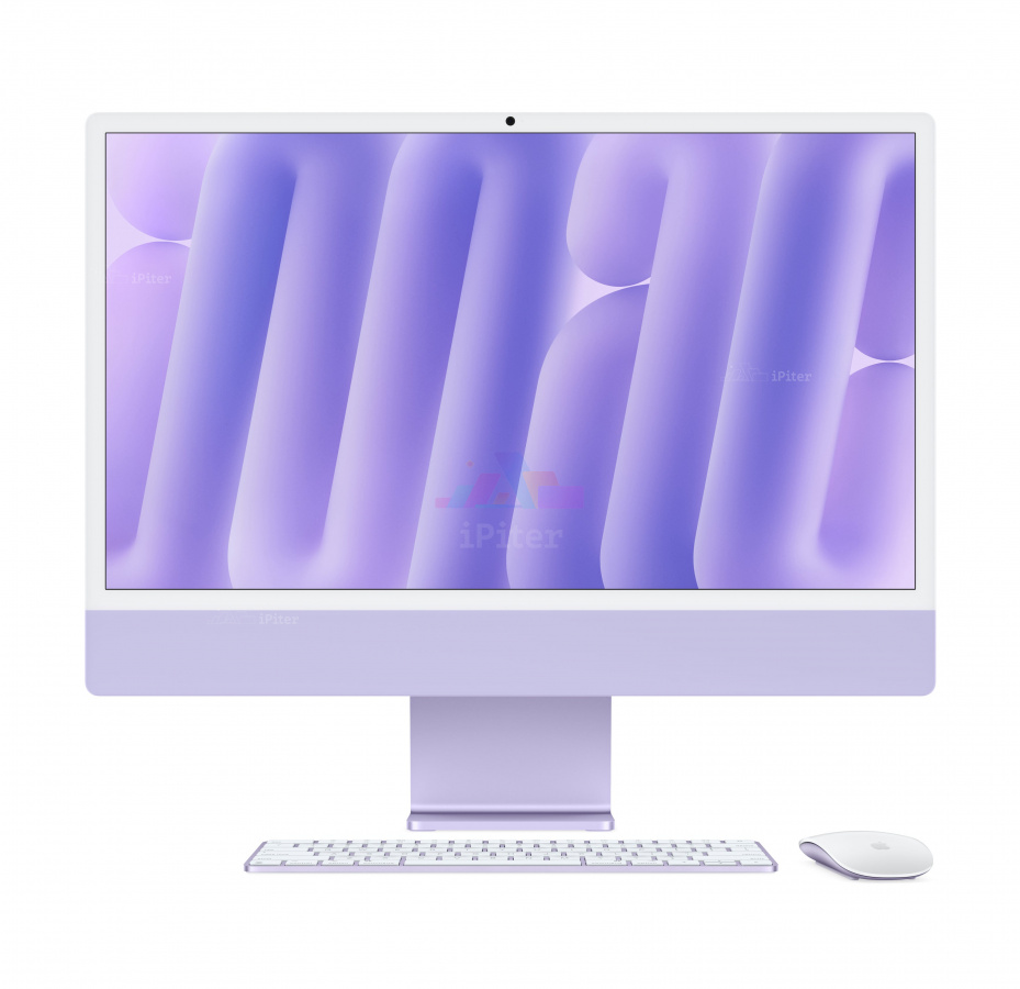 Фото Купить Apple iMac 24″ M4 (10/10cores)/24Gb/1Tb Purple (Z1K) по низкой цене в Санкт-Петербурге