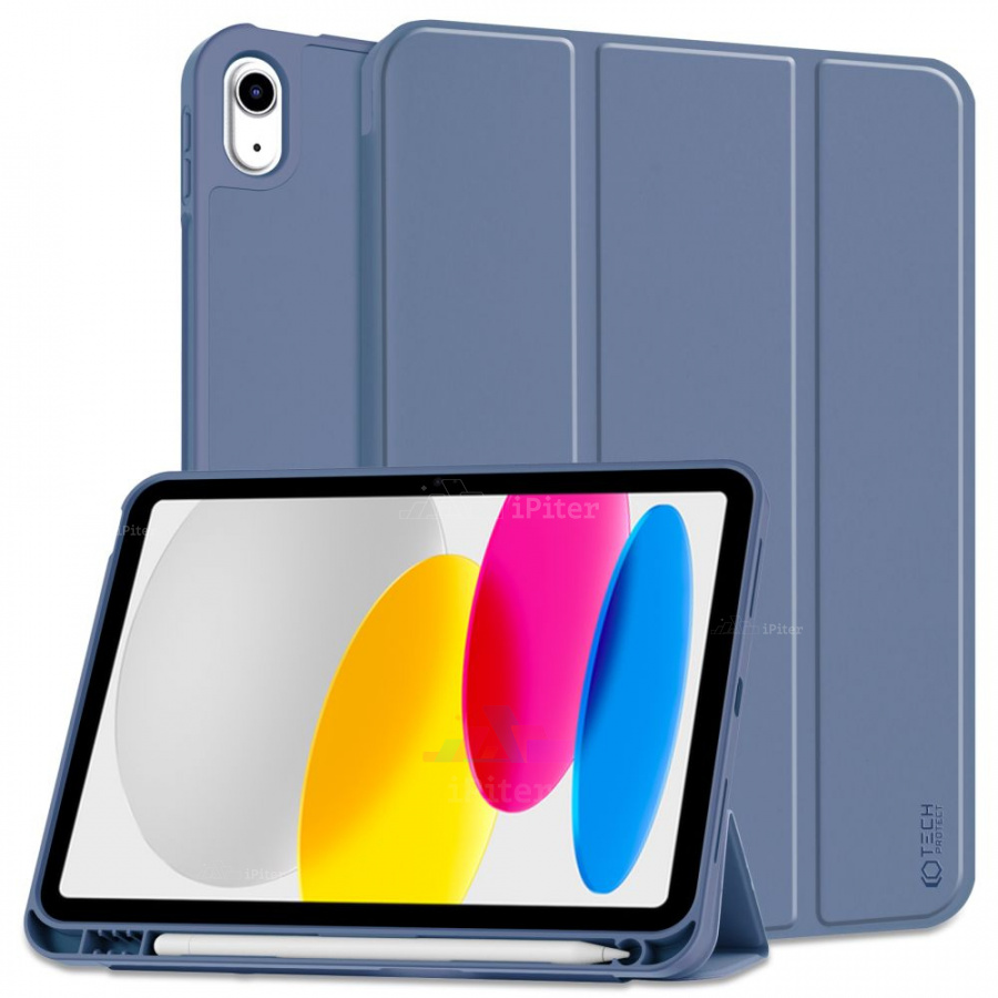 Фото Купить Чехол Tech-Protect SC PEN для iPad 10/11 (Синий) по низкой цене в Санкт-Петербурге