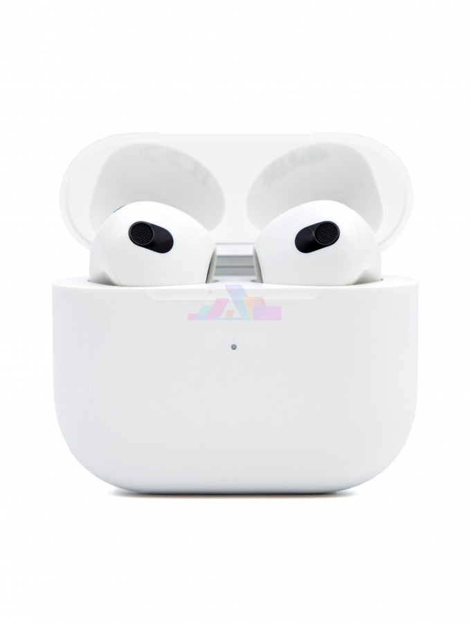 Фото Купить Беспроводные наушники Apple AirPods (3-го поколения) c Lightning кейсом (MPNY3) по низкой цене в Санкт-Петербурге
