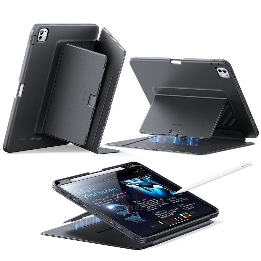 Фото Купить Чехол ESR Flip Magnetic для iPad Pro (M4/M5) 13'' (Чёрный) по низкой цене в Санкт-Петербурге