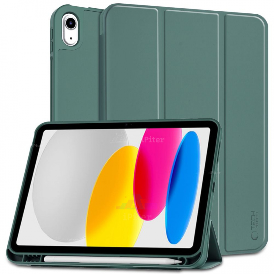 Фото Купить Чехол Tech-Protect SC PEN для iPad 10/11 (Зелёный) по низкой цене в Санкт-Петербурге