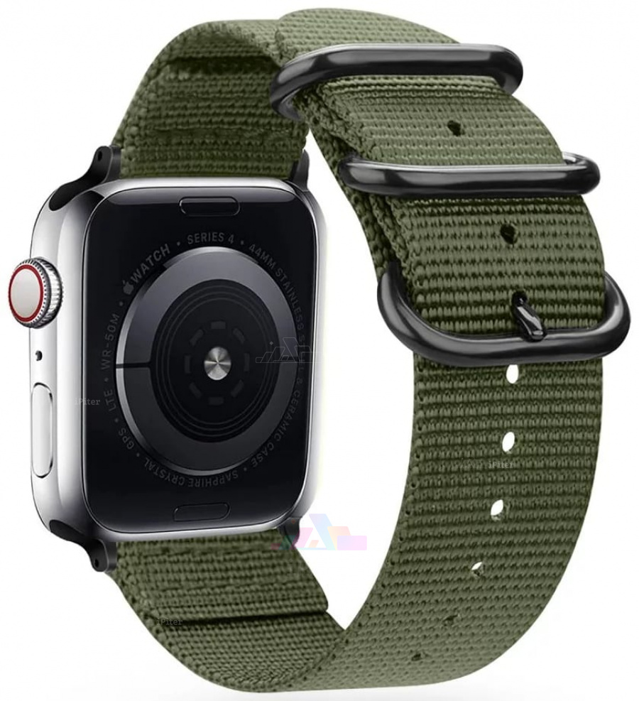 Фото Купить Ремешок Tech-Protect Scout для Apple Watch 44 / 45 / 46 мм (Зелёный) по низкой цене в Санкт-Петербурге