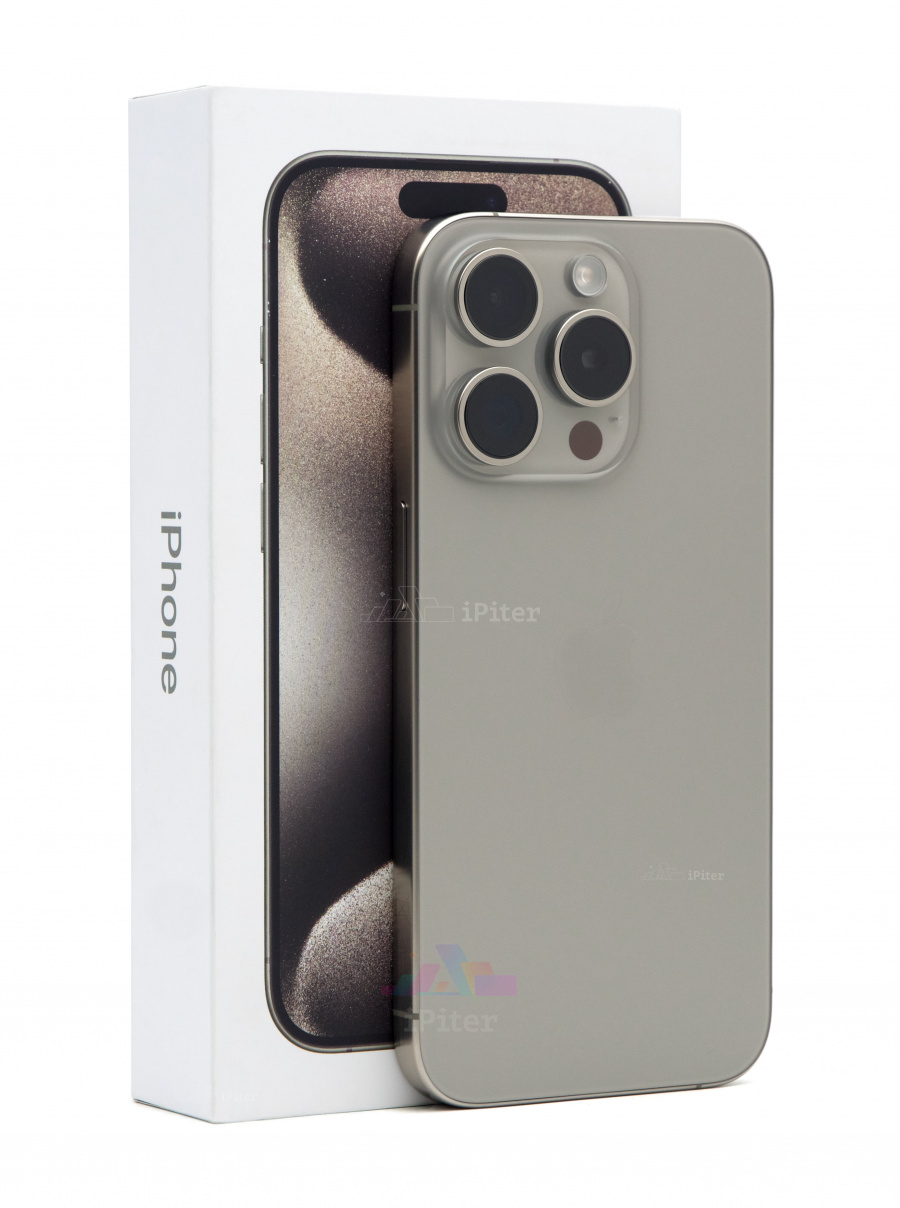 Фото Купить Apple iPhone 15 Pro 1Tb <br> Natural Titanium (Природный титан) eSim + eSim по низкой цене в Санкт-Петербурге