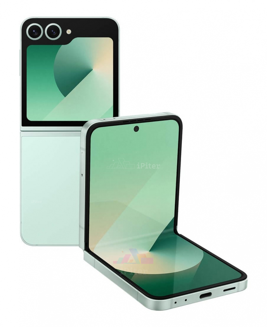 Фото Купить Смартфон Samsung Galaxy Z Flip 6 5G 12Gb/256Gb (Mint) SM-F741 (Nano-sim + eSim) по низкой цене в СПб