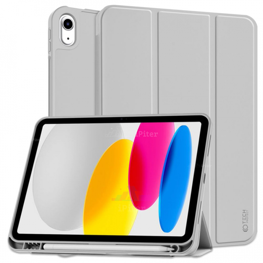 Фото Купить Чехол Tech-Protect SC PEN для iPad 10/11 (Серый) по низкой цене в Санкт-Петербурге