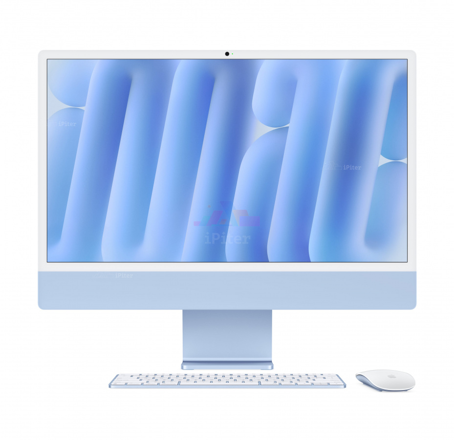 Фото Купить Apple iMac 24″ M4 (10/10cores)/24Gb/1Tb Blue (Z1E) по низкой цене в Санкт-Петербурге