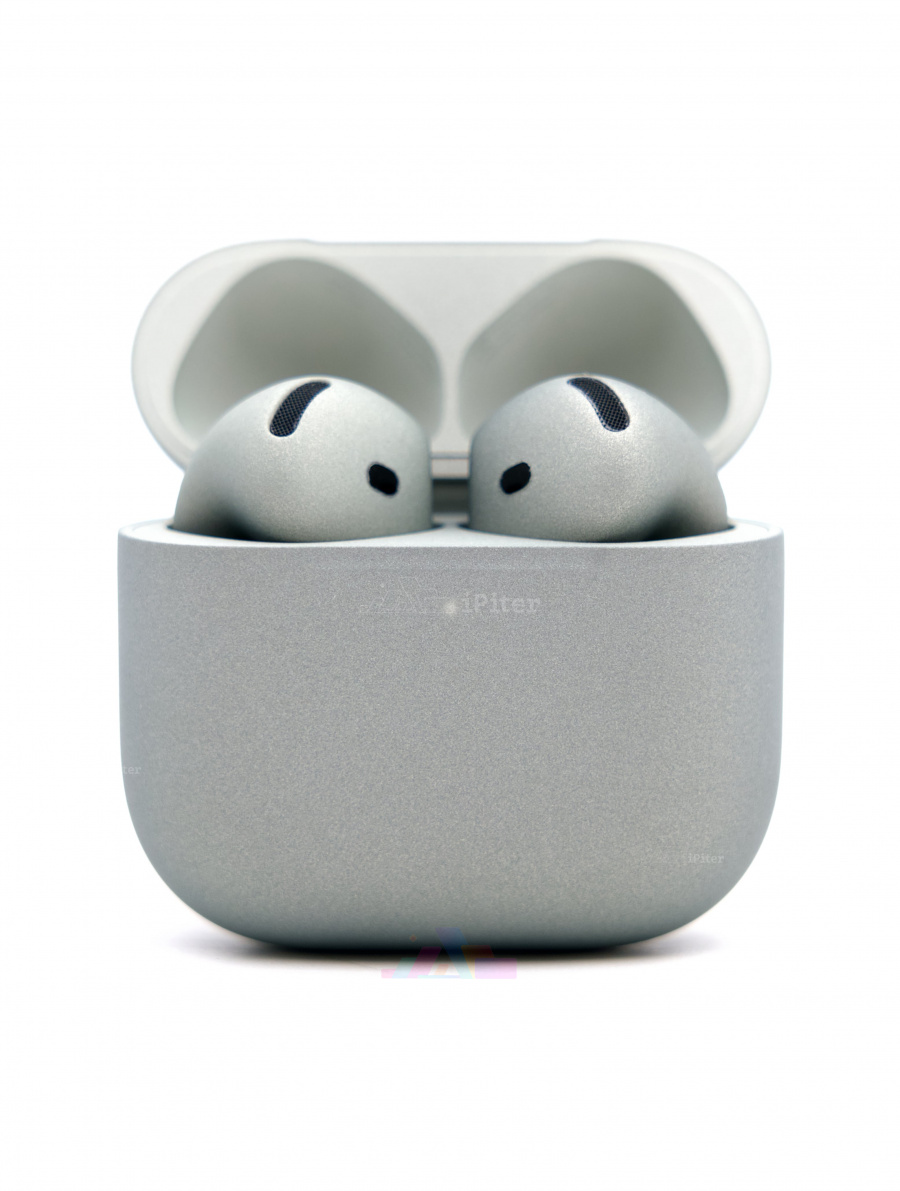 Фото Купить Беспроводные наушники Apple AirPods 4 с шумоподавлением ANC (Покрашены в Titanium) по низкой цене в Санкт-Петербурге