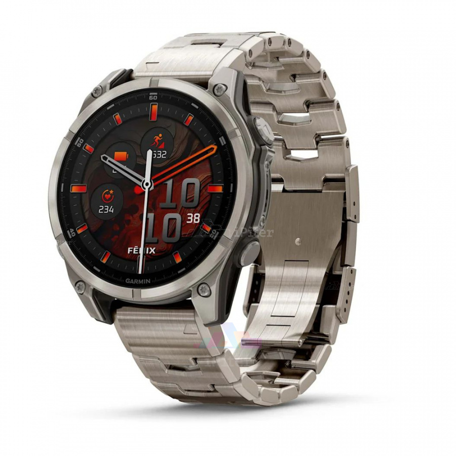 Фото Купить Умные часы Garmin Fenix 8 Amoled 47 мм, Sapphire, Titanium with Vented titanium bracelet (010 - 02904 - 40) по низкой цене в Санкт-Петербурге
