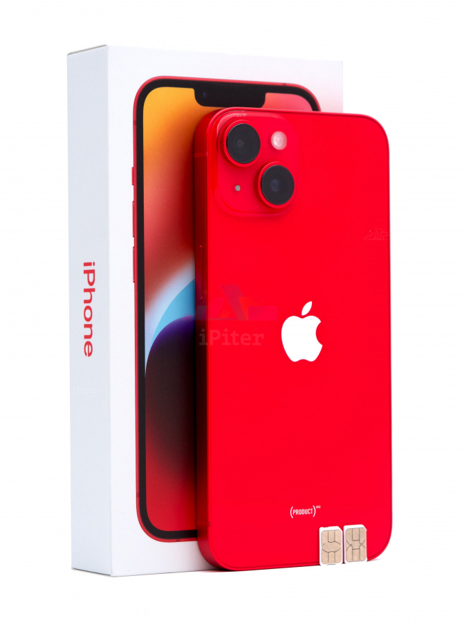 Фото Купить Apple iPhone 14 128Gb <br> Red (Красный) Nano-Sim + Nano-Sim по низкой цене в Санкт-Петербурге