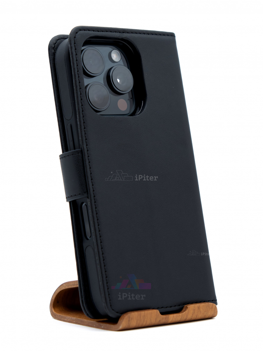 Фото Купить Чехол Tech-Protect Wallet MagSafe для iPhone 16 Pro Чёрный по низкой цене в Санкт-Петербурге