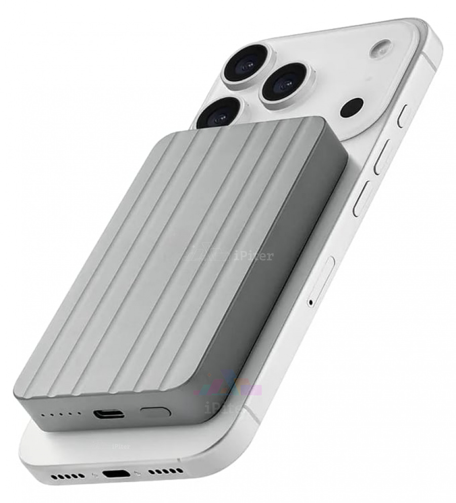Фото Внешний аккумулятор uBear Icon MagSafe 5000 mAh (Серый), Серый