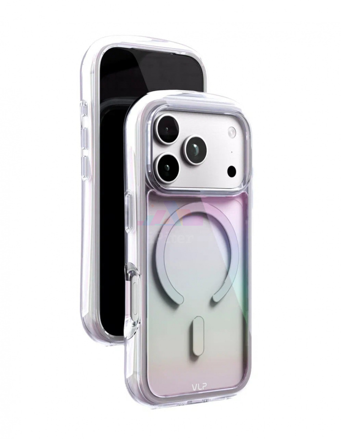 Фото Купить Чехол VLP Bubble case with MagSafe для iPhone 18 Pro (Перламутровый) по низкой цене в Санкт-Петербурге