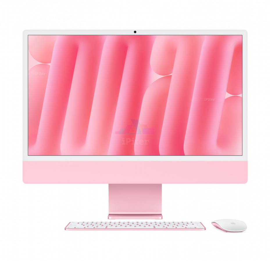 Фото Купить Apple iMac 24″ M4 (8/8cores)/16Gb/256Gb Pink (MWUG3) по низкой цене в Санкт-Петербурге