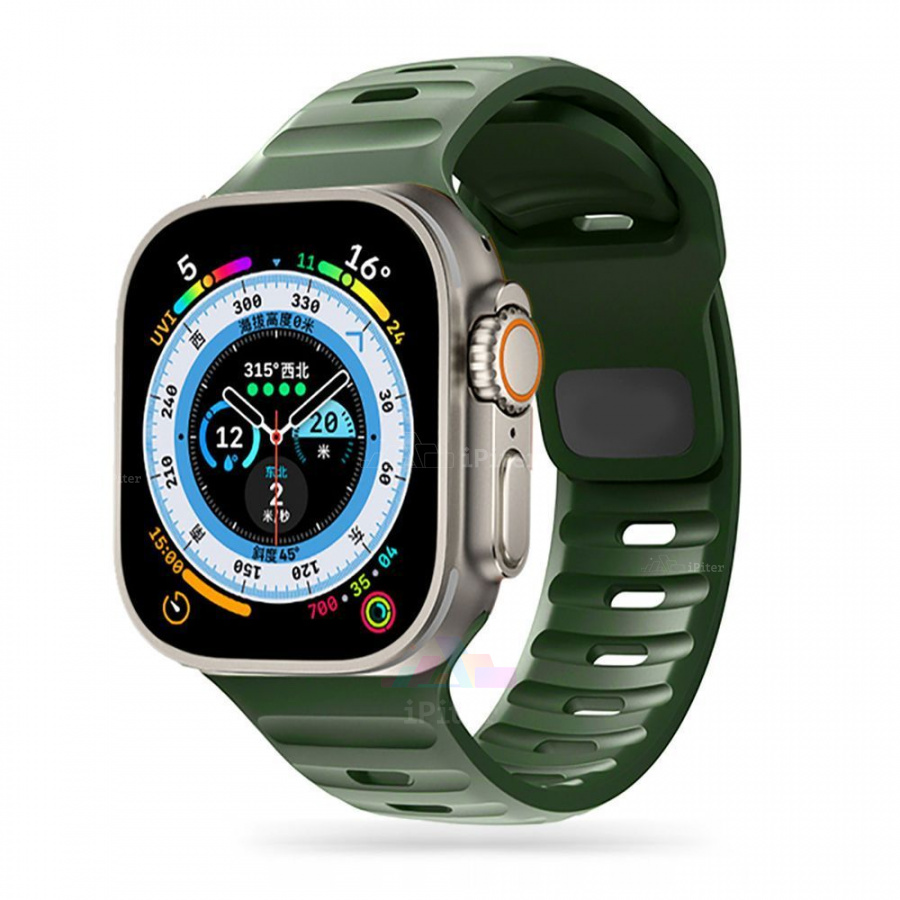 Фото Купить Ремешок Tech-Protect Iconband Line для Apple Watch 38 / 40 / 41 / 42 мм (Тёмно-зелёный) по низкой цене в Санкт-Петербурге