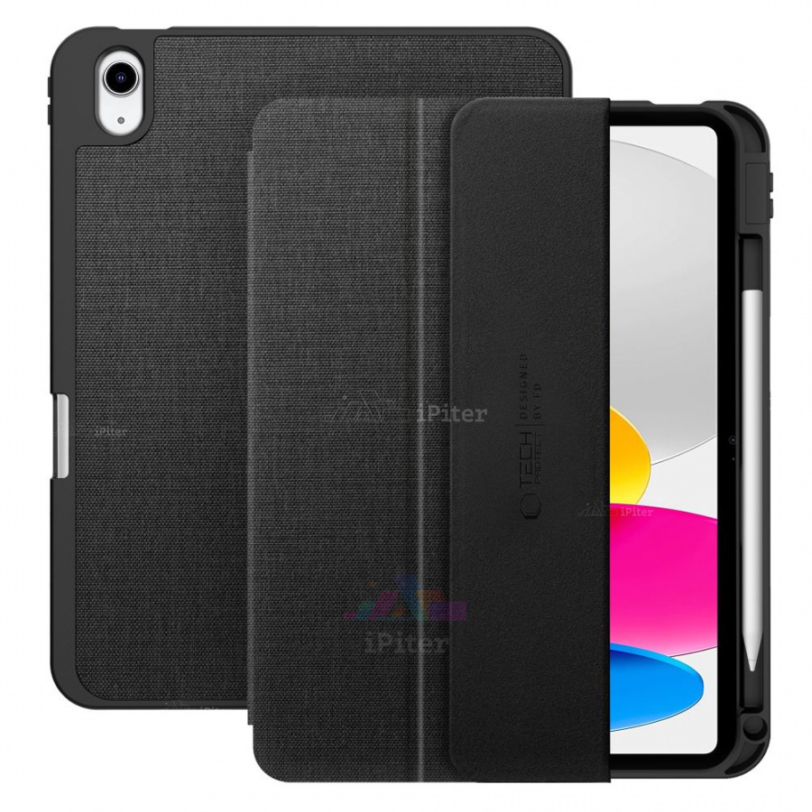 Фото Купить Чехол Tech-Protect SC PEN Canvas для iPad 10/11 (Чёрный) по низкой цене в Санкт-Петербурге