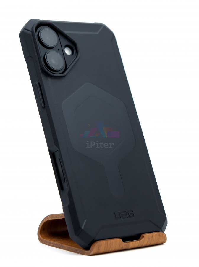 Фото Купить Чехол UAG Essential Armor для iPhone 16 Plus Чёрный по низкой цене в Санкт-Петербурге