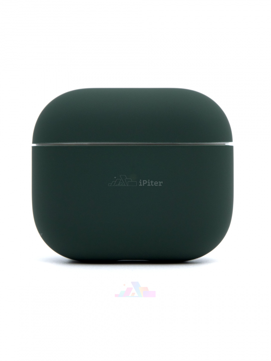Фото Купить Чехол VLP Silicone Case Ultraslim для AirPods 3 (Тёмно-зелёный) по низкой цене в Санкт-Петербурге