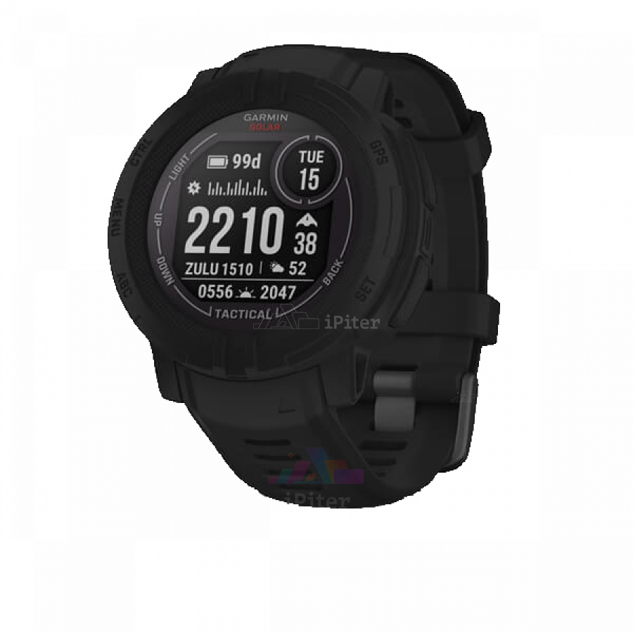 Фото Купить Умные часы Garmin Instinct 2 Solar Tactical Чёрный (010-02627-03) по низкой цене в Санкт-Петербурге