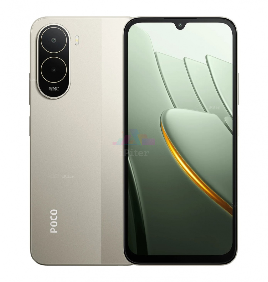Фото Купить Смартфон Xiaomi Poco C81 Pro 4Gb/128Gb (Gold) Nano-Sim + Nano-Sim по низкой цене в Санкт-Петербурге