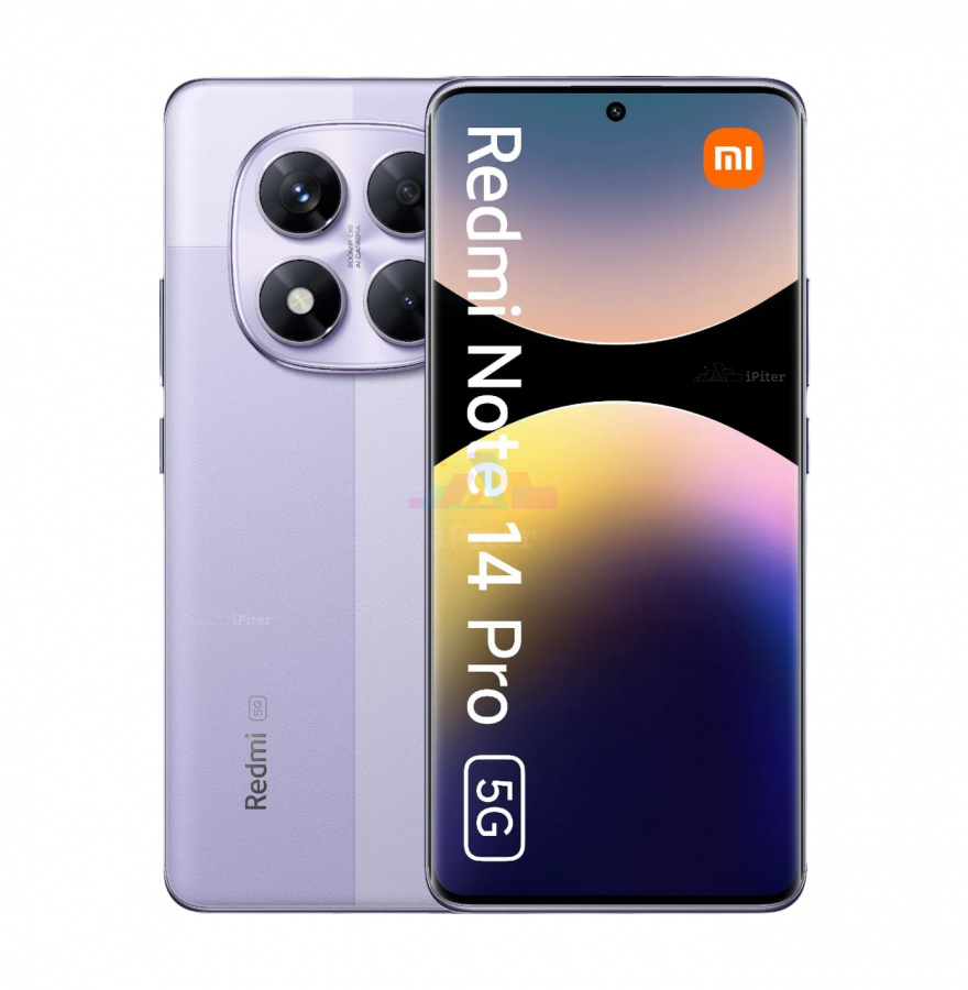 Фото Купить Смартфон Xiaomi Redmi Note 14 Pro 5G 8Gb/256Gb (Lavender Purple) Nano-Sim + Nano-Sim по низкой цене в Санкт-Петербурге
