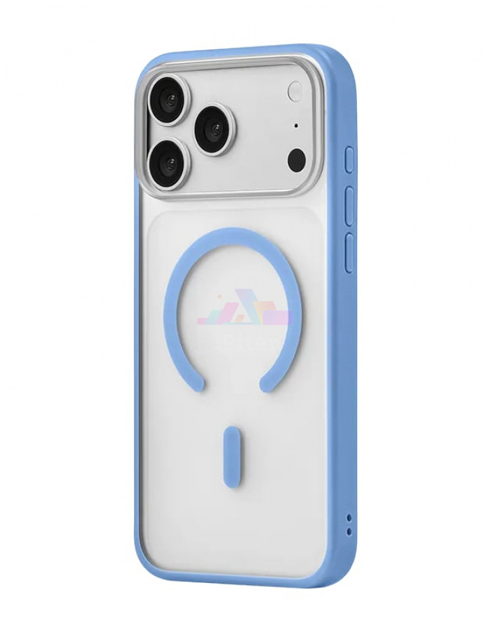 Фото Купить Чехол uBear Cloud case with MagSafe для iPhone 18 Pro (Голубой) по низкой цене в Санкт-Петербурге