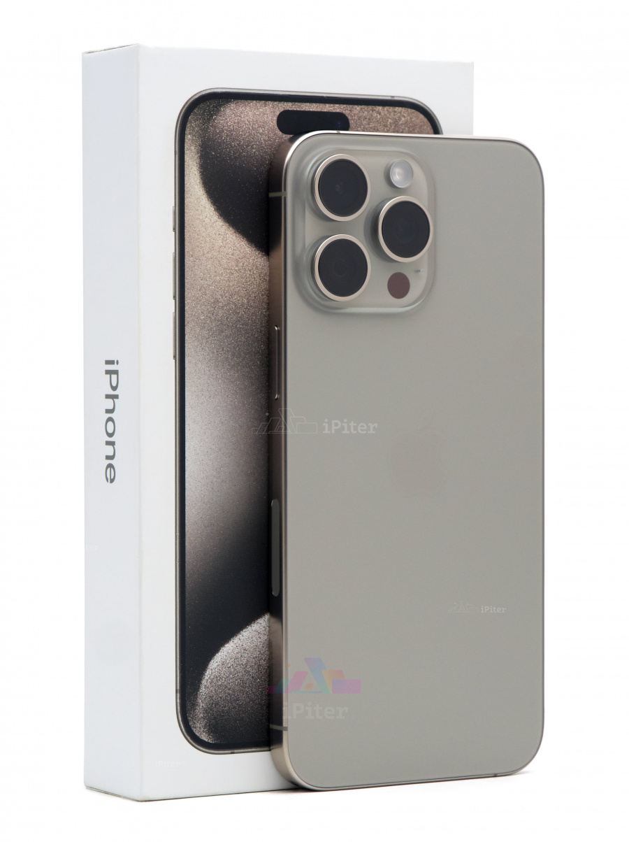 Фото Купить Apple iPhone 15 Pro Max 512Gb <br> Natural Titanium (Природный титан) eSim + eSim по низкой цене в Санкт-Петербурге