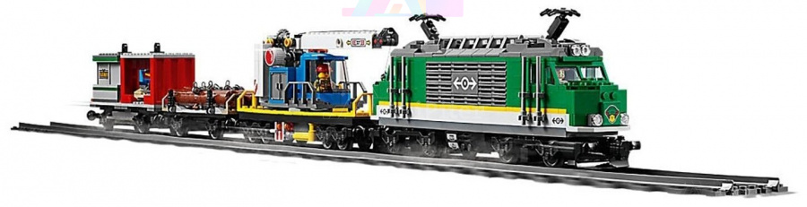 Фото Купить Конструктор LEGO City Trains Товарный поезд 60198 по низкой цене в Санкт-Петербурге