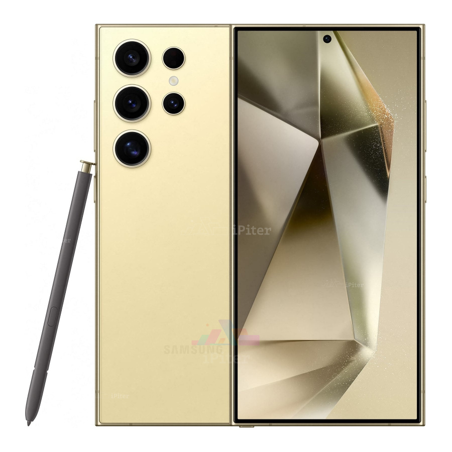 Фото Купить Смартфон Samsung Galaxy S24 Ultra 5G 12Gb/512Gb (Titanium Yellow) SM-S928 (Dual Nano-sim + eSim) по низкой цене в СПб