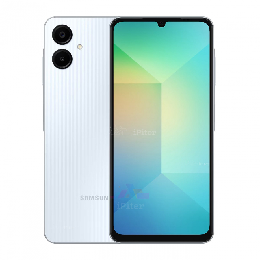 Фото Купить Смартфон Samsung Galaxy A06 4Gb/128Gb (Light Blue) (Nano-Sim + Nano-Sim) по низкой цене в Санкт-Петербурге