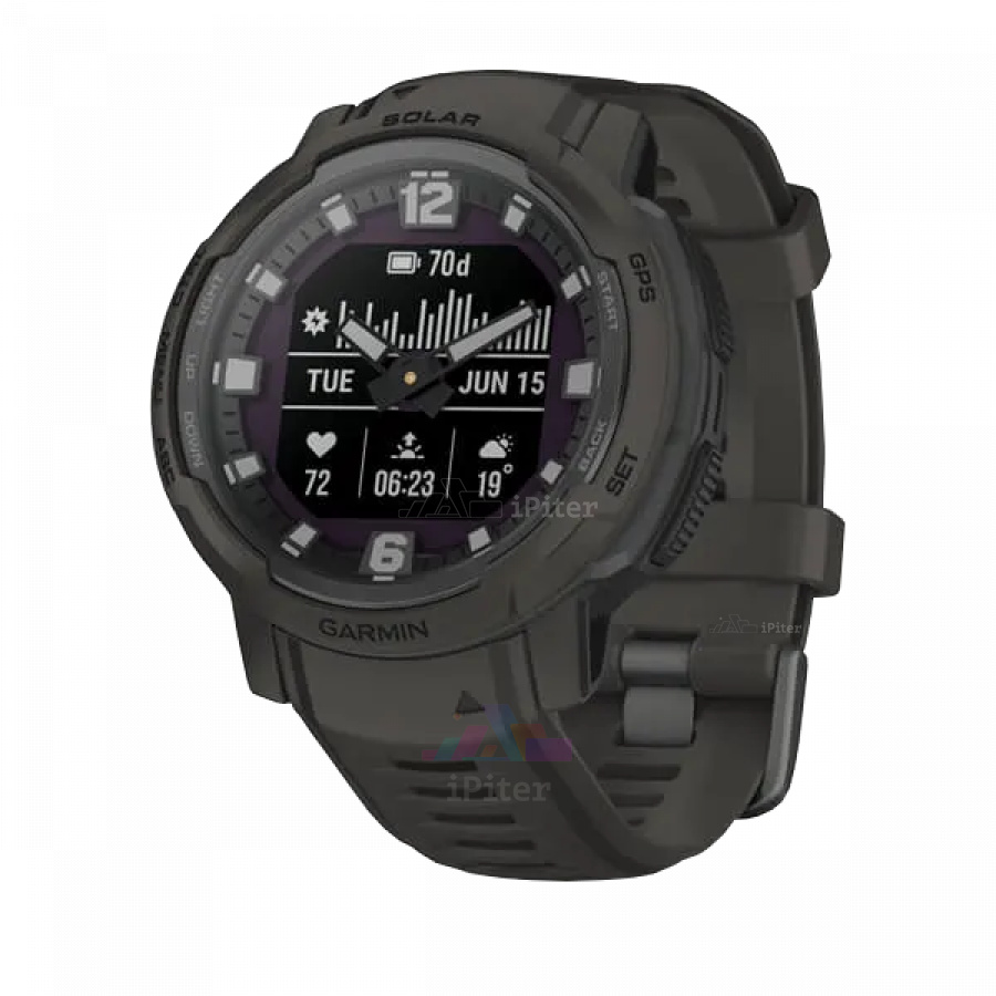 Фото Купить Умные часы Garmin Instinct Crossover Solar Graphite (010-02730-11) по низкой цене в Санкт-Петербурге