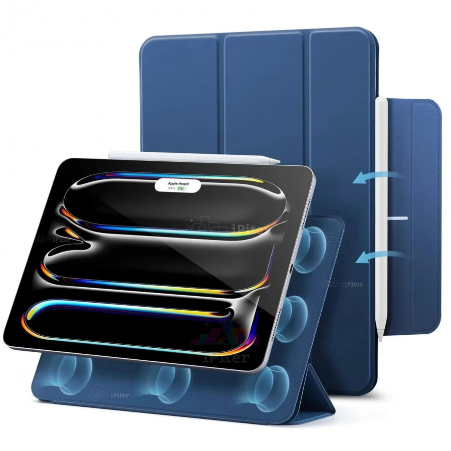 Фото Купить Чехол ESR Rebound Magnetic для iPad Pro (M4/M5) 11'' (Синий) по низкой цене в Санкт-Петербурге