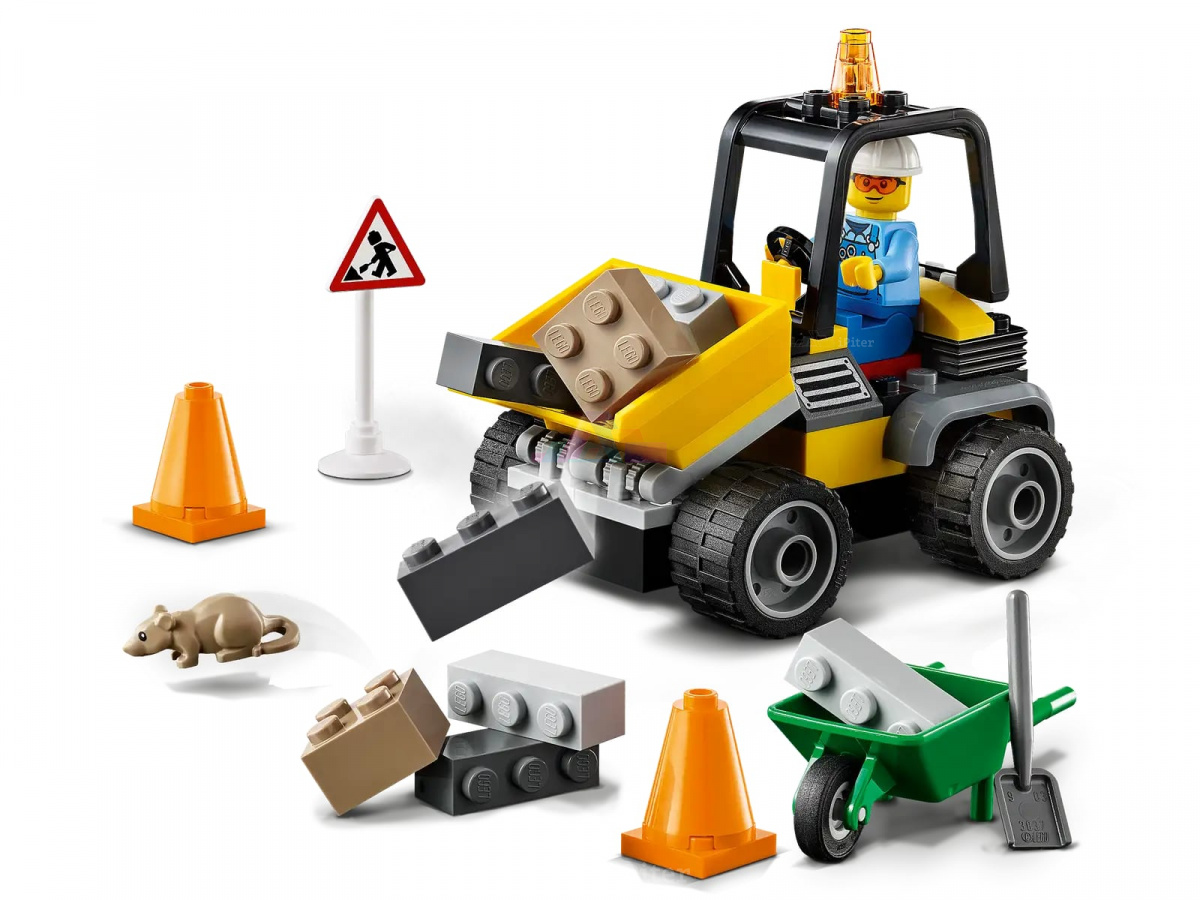 Фото Купить LEGO City 60284 Автомобиль для дорожных работ по низкой цене в Санкт-Петербурге