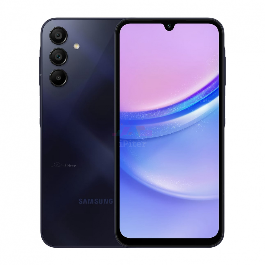 Фото Купить Смартфон Samsung Galaxy A15 4Gb/128Gb (Blue Black) SM-A155 (Nano-Sim + Nano-Sim) по низкой цене в СПб