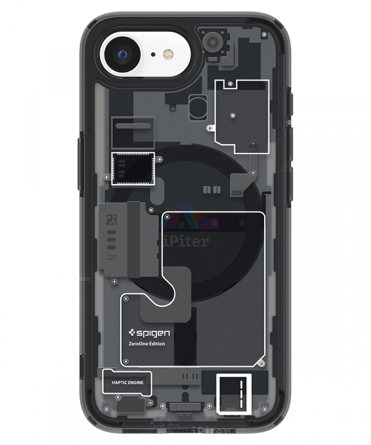 Фото Купить Чехол Spigen Ultra Hybrid with MagSafe для iPhone 16e/17e (Чёрный) по низкой цене в Санкт-Петербурге