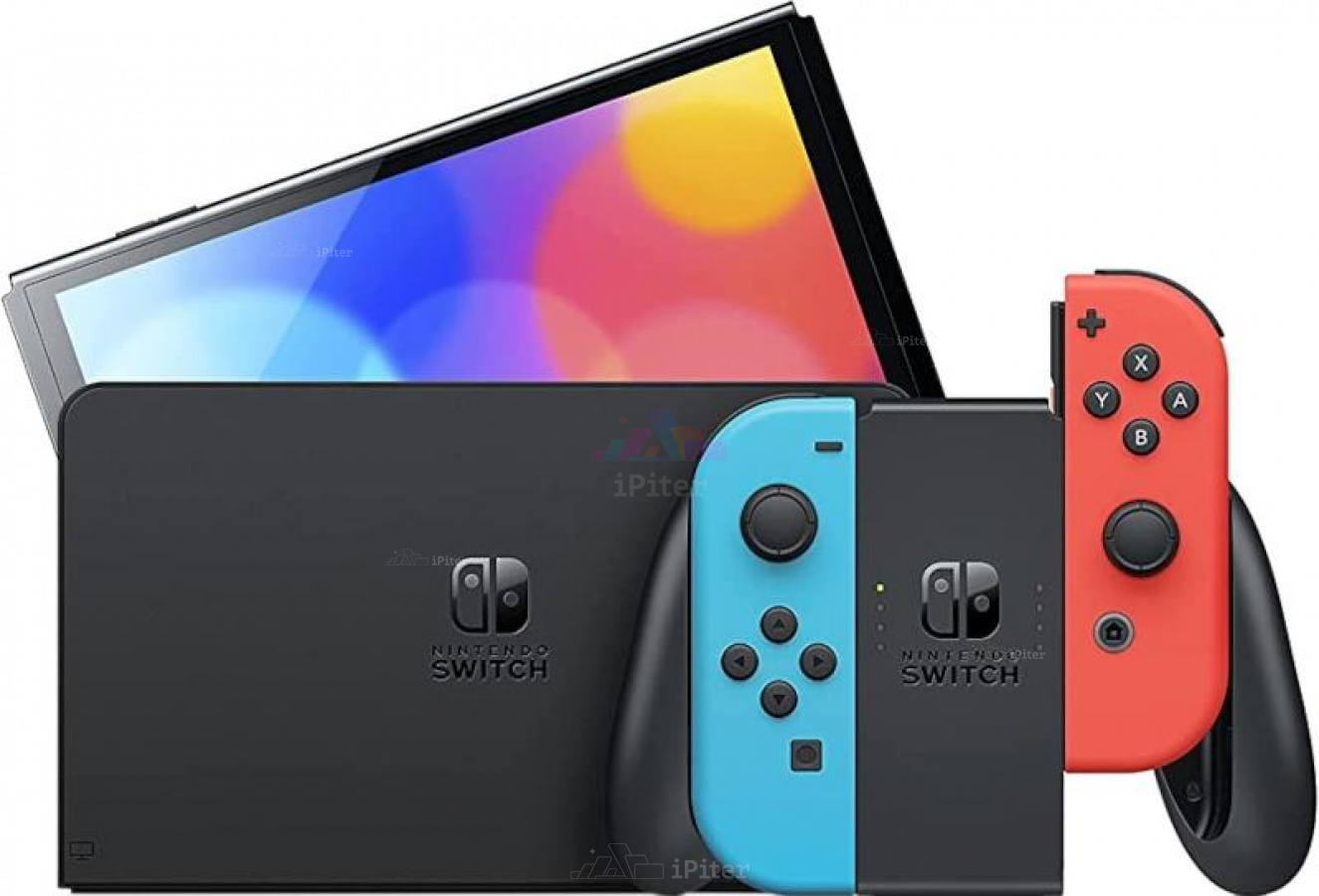 Фото Купить Nintendo Switch OLED 64Gb (Neon Blue/Neon Red) по низкой цене в Санкт-Петербурге